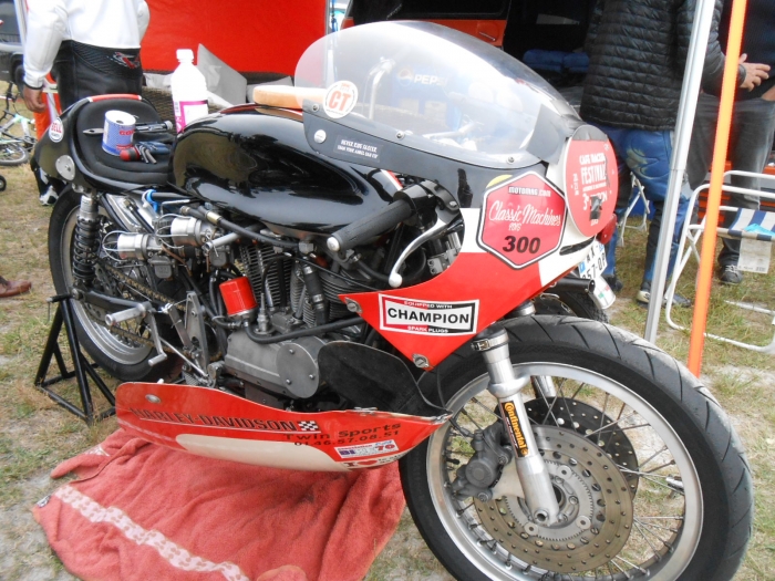 Cafe racer Montlhery Paris France motorcycle tour -